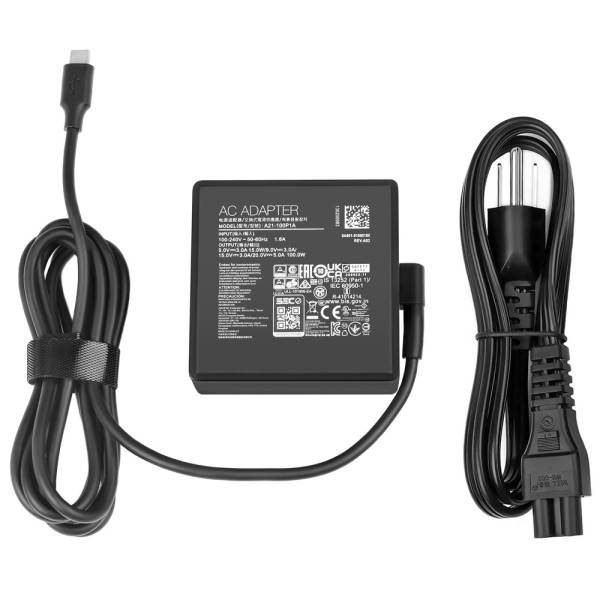 100W Replacement charger for ROG A20-100P1A A21-100P1A Charger USB-C Power Adapter